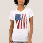 Retro amerikanska flaggan Obama skjorta för 2012 T Tee