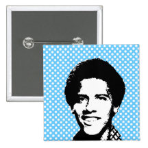 Retro Barack Obama Knapp