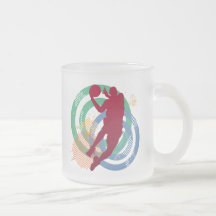 Retro basketspelare mugg