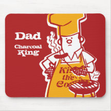Retro BBQ-kockpersonlig Mousepad Mus Matta