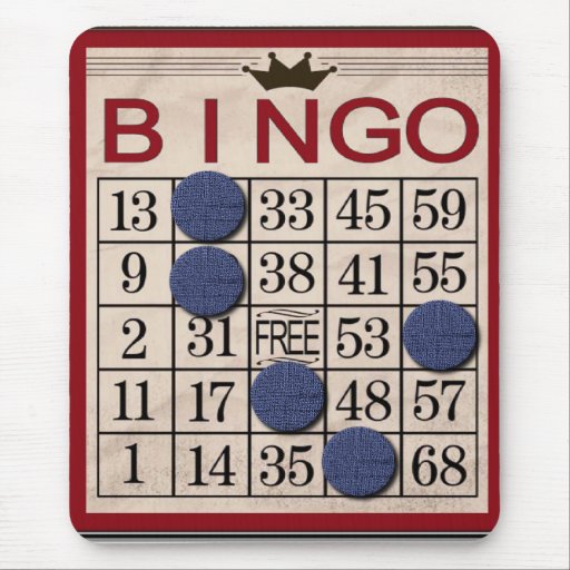 Retro Bingokort Mus Mattor