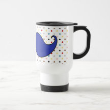 Retro blåttmustaschMoustache Kaffe Koppar