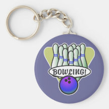 retro bowlingdesign nyckel ringar