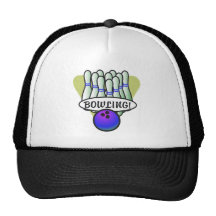 retro bowlingdesign trucker kepsar