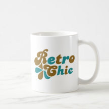 Retro chick70-talkvinnor kaffe kopp