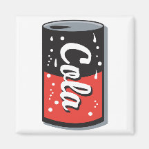 retro cola kan planlägga magneter för kylskåp