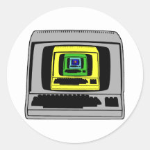 "Retro dator Klistermärken