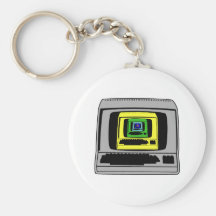 "Retro dator Nyckel Ring