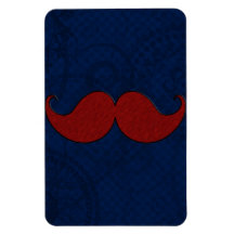 Retro DenimmustaschMoustache Stache Rektangulära Magneter