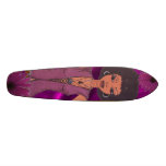 Retro flicka för purpurfärgad daisy anpassad skate board