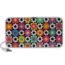 Retro flower power iPhone högtalare