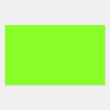 Retro Fluoro Limefrukt-Grönt samling Rektangelformade Klistermärken