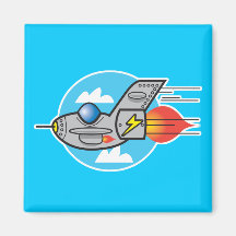 retro flygplanjet kylskåps magneter