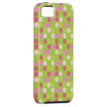 retro fodral för iphone 5 för polka dotsmönstervin iPhone 5 Case-Mate skydd