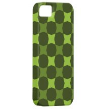 Retro grönt och oliv cirklar abstrakt iPhone 5 Case-Mate cases