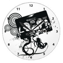 Retro Grungeaudio tejpar & skallen Klockor