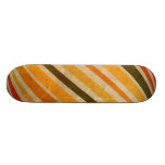 RETRO GULT ORANGE RÖTT MÖNSTER FÖR SMUTSGRÖNTRANDA SKATE BOARD