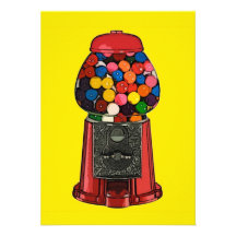 Retro Gumball maskinparty Tillkännagivanden