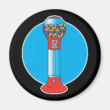 retro gumballmaskin magneter för kylskåp