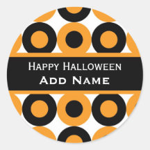 Retro Halloween klistermärke