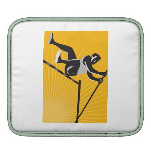 Retro höjdhopp för friidrottidrottsman nenstavhopp sleeves för iPads