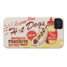 Retro iphone case för varmkorv Case-Mate iPhone 4 cases