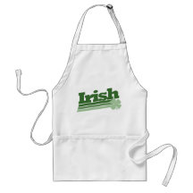 Retro irländsk Shamrock Förkläden