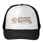 Retro kaffe & Donuts Mesh Kepsar