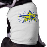 Retro komisk Appell-Outs stjärna T-shirt För Husdjur