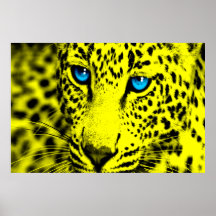 Retro Leopard för Corey tiger80-tal Print