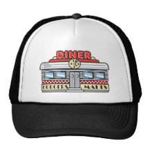 retro middagdesign baseball hat