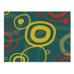 Retro modern abstrakt designvykort