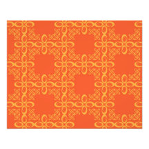 Retro mönster för orange vintage fotografiskt tryck