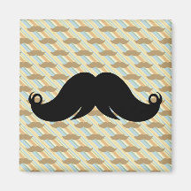 Retro Moustache för mustasch för funkysvartHandleb Kylskåpmagneter