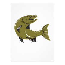 Retro Muskie Muskellungefisk Personliga Inbjudningskort