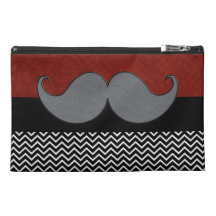 Retro Mustache Moustache Stache Travel Accessories Bags
