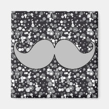 Retro mustaschMoustache Kylskåpmagneter
