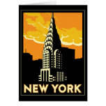 retro New York United States USA vintage reser Hälsnings Kort