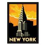 retro New York United States USA vintage reser Vykort