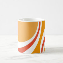 retro orange kaffe muggar