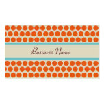Retro orange polka dotsvisitkortar