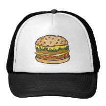 retro osthamburgare trucker keps