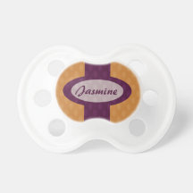 Retro oval nappar - Tangerine