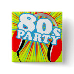 Retro parti knapp med nål