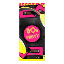 Retro party anpassningsbara inbjudningskort