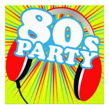 Retro party inbjudan