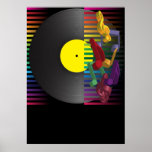Retro partybakgrund posters