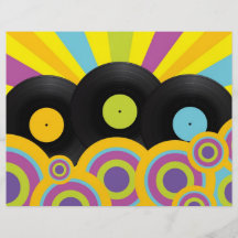 Retro partybakgrund custom flyer