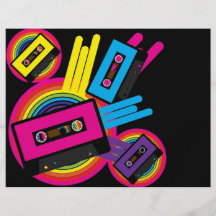 Retro partydesign flyg blad