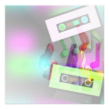 Retro partydesign inbjudningskort